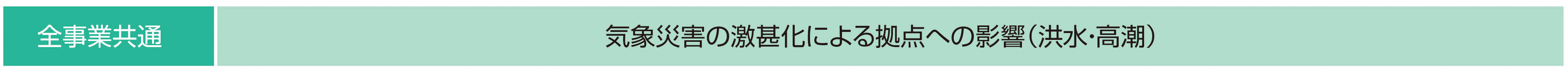 物理的リスク - 対象事業・分析テーマ